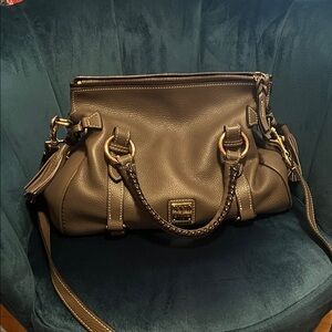 Dooney & Bourke Pebble Satchel in Elephant